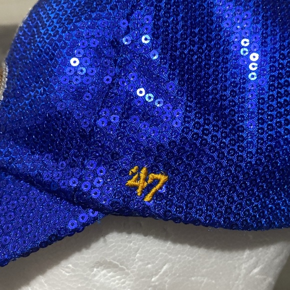 Seattle Mariners MLB 47s Cooperstown Collection Sequin Bling Sparkle Cap Hat - Picture 6 of 11